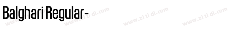 Balghari Regular字体转换